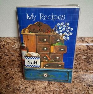 Vintage Spiral Recipe Book: Blank Cards & Pockets